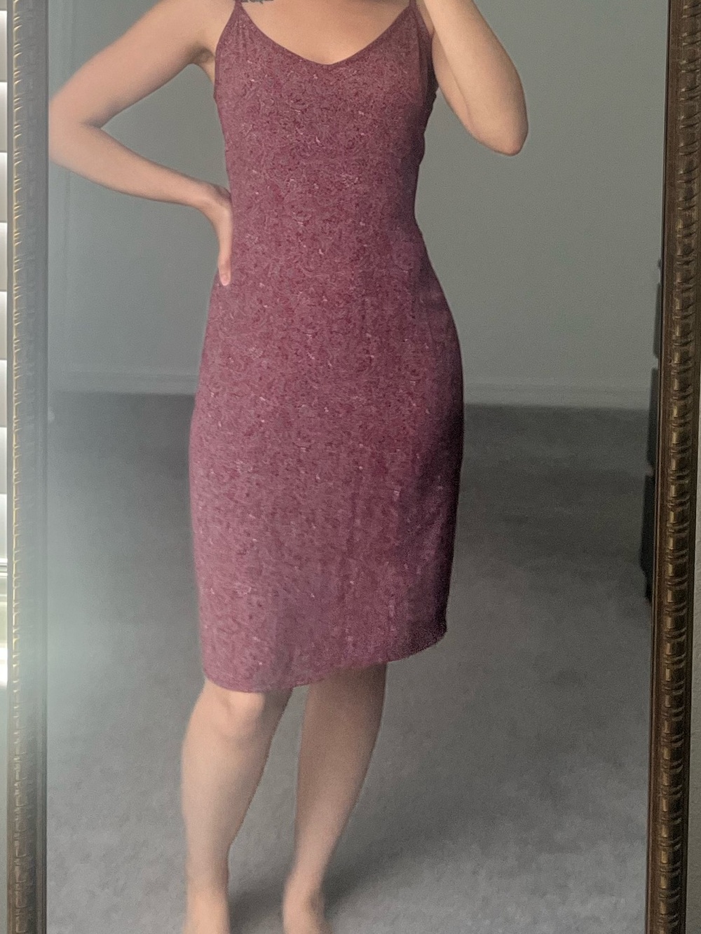 GAP Mauve Midi Slip Dress